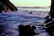 Water's Edge at Sunset -- Rialto Beach